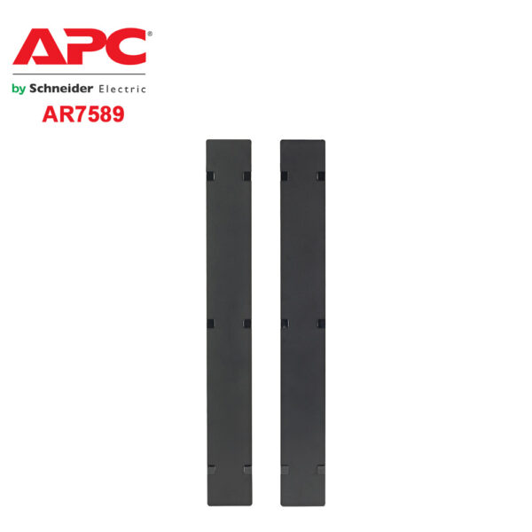 APC NetShelter Cable Management, Vertical Cable Manager, Hinged Covers, for NetShelter SX 750mm W 48U, Set of 2, 109 x 2184 x 13 mm