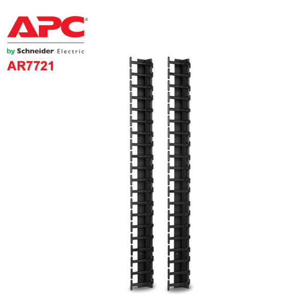 APC NetShelter Cable Management, Vertical Cable Manager, for NetShelter SX 600mm Wide 42U, Set of 2, 107 x 889 x 45 mm
