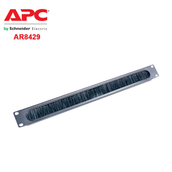 Horizontal Cable Organizer 1U w/brush strip