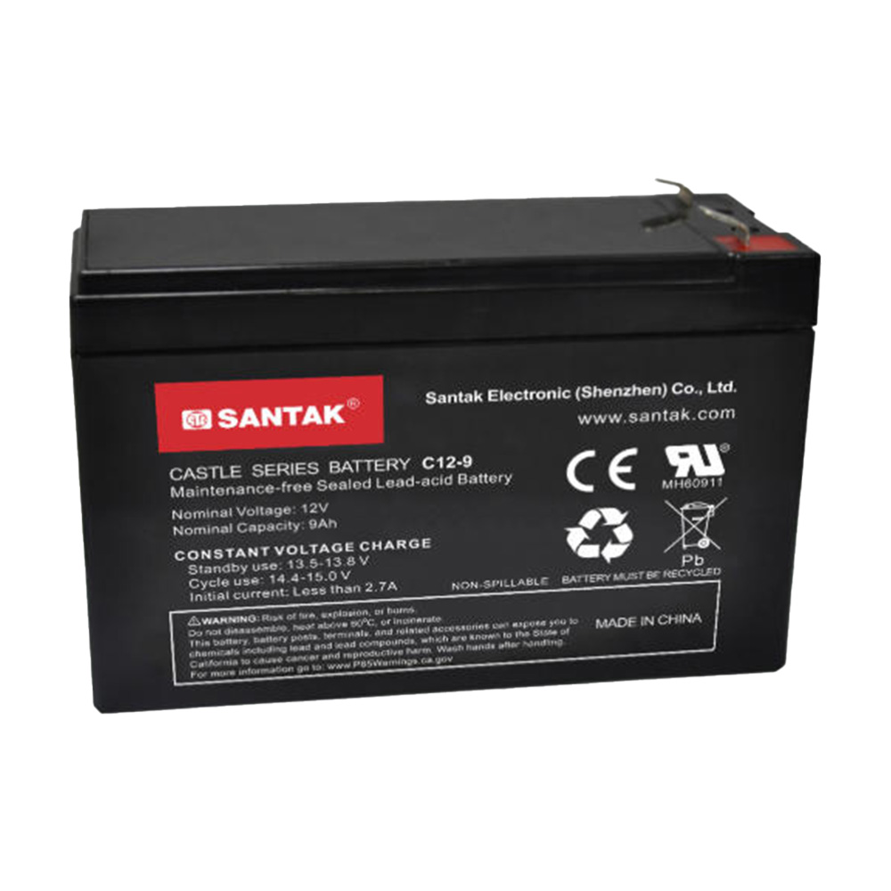 Santak Castle Series Battery Castle Battery C12V Series C12-9AH Maintenance-free Sealed Lead-acid UPS Batteries